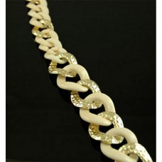 Belt - 12 PCS Chain Belt - Two Tone Links - Natural - BLT-T1367NT