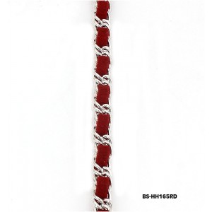 Bra Straps - 12 Pairs CNL Style Chain Strap - Red - BS-HH165RD