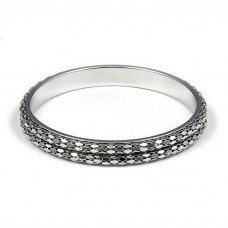 Bracelet – 12 PCS Bangle Bracelets - Metal Mesh - Silver - BR-80995