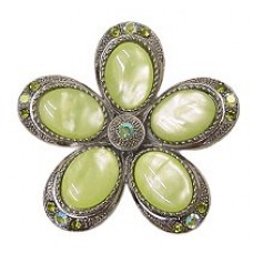 Brooch – 12 PCS Gem Stone Brooches / Pins - BC-0107GN