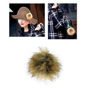 Brooch – 12 PCS Faux Fur Pom-Pom Pin - BC-MP-1NT