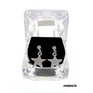 12-pair Hip Hop Rhinetone Earrings - ER-JVSE9175