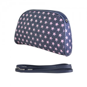 Denim Pink Star Cosmetic Bag - 12 PCS – BG-020CPK (BG-CM020CPK)