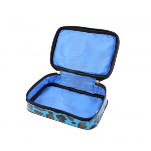 12-pc Set Cosmetic Purse - TQ Blue Leopard - BG-HM00005BL