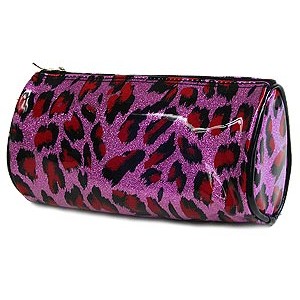 12-pc Set Cosmetic Purse -Purple Leopard - BG-HM00008PU