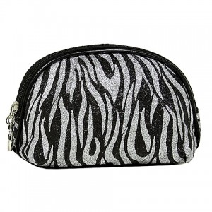 Cosmetic Purse – 12 PCS Glitter Zebra Print - BG-HM00057B