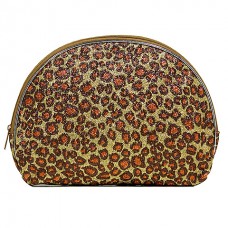 Cosmetic Purse - 12 PCS Glitter Leopard Print - BG-HM00062BR