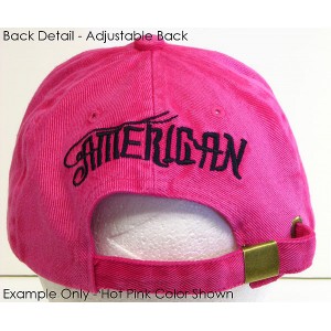 Embroidery Tattoo Cap – 12 PCS American (Washed Cotton) - Hot Pink - HT-BSA100HP