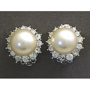 Gift set: 12 Pearl Necklace + Earring + Ring Set - NE-NS6072W