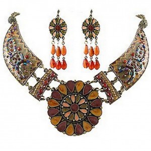 Necklace & Earrings Set – 12 Bohemian Beaded NE+ER Set - NE-WN264BN