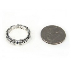 12-PC Finger Rings, Stretchable, Wester Texture - RN-OR0006-AS