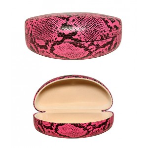 Sunglasses Case - 12 PCS Snake Print - Hot Pink - GL-CW886HPK