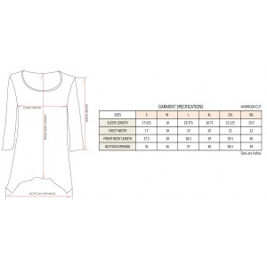 12 PCS Tunics Tops with 3/4 Sleeves, Paisley Print – Black & White - ATP-TT8701