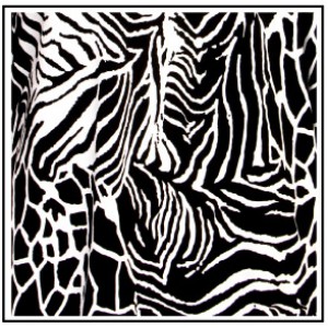 12 PCS Tunics Tops with 3/4 Sleeves, Zebra/Giraffe Print – Black & White - ATP-TT8707