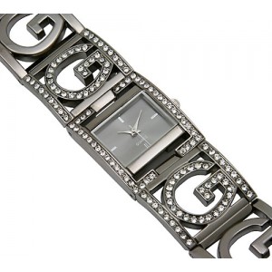 Watch – 12 PCS Lady Watches - Rhinestone G Metal Bracelet - GUN - WT-L80555GUN